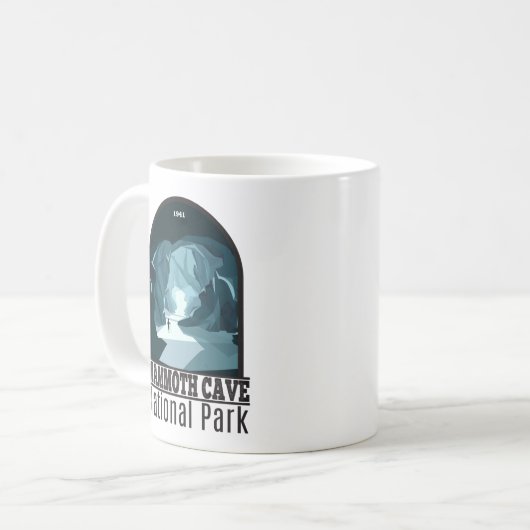 マンモスケーブナショナルパークケンタッキーヴィンテージ コーヒーマグカップ (正面左)
