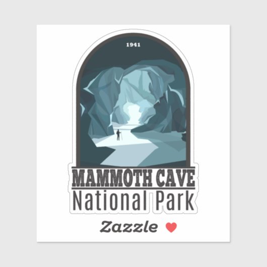 マンモスケーブナショナルパークケンタッキーヴィンテージ シール (シート)