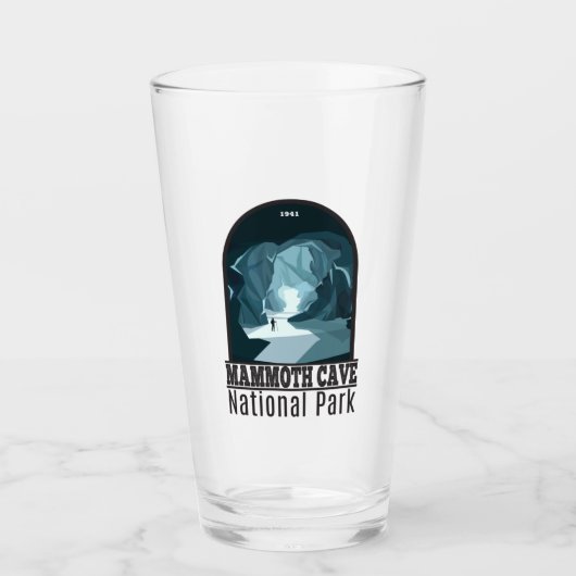 マンモスケーブナショナルパークケンタッキーヴィンテージ タンブラーグラス (正面)