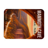 マンモスケーブナショナルパークケンタッキーヴィンテージ マグネット (横)