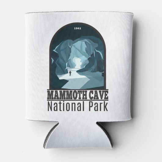 マンモスケーブナショナルパークケンタッキーヴィンテージ 缶クーラー (正面)
