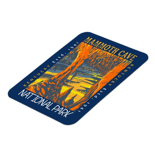 マンモスケーブナショナルパークケンタッキー動揺して マグネット (左側)