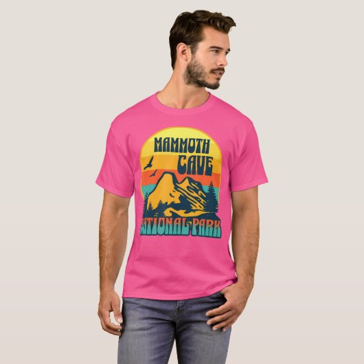 マンモスケーブナショナルパークケンタッキー自然ハイキング Tシャツ (正面フル)