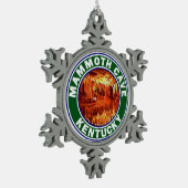 マンモスケーブナショナルパークケンタッキー スノーフレークピューターオーナメント (左)