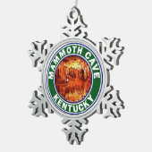 マンモスケーブナショナルパークケンタッキー スノーフレークピューターオーナメント (右)