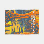 マンモスケーブナショナルパークケンタッキー フリースブランケット (正面(横))