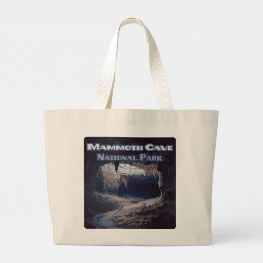 マンモスケーブナショナルパークケンタッキー ラージトートバッグ (裏面)