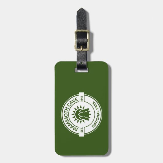 マンモスケーブナショナルパークサンツリーズ ラゲッジタグ (正面縦)