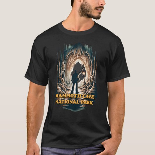 マンモスケーブ国立公園ケンタッキーUSA Tシャツ (正面)