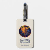 マンモスケーブ国立公園 ラゲッジタグ (裏面縦)