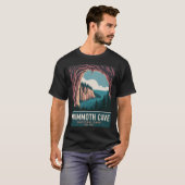 マンモスケーブ国立公園 ヴィンテージ キャンプ ハイキング  Tシャツ (正面フル)
