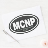 マンモスケーブ国立公園 楕円形シール (封筒)