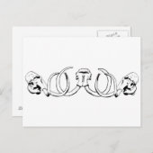 マンモススカルはがき ポストカード (正面/裏面)