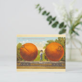 マンモスネバネオレンジのカーロード – ヴィンテージ ポストカード (スタンド正面)