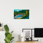 マンモスプールアットソルダックホット春 ポスター (ホームオフィス)