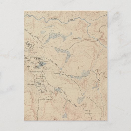 マンモスホット春と周辺2 ポストカード (正面)