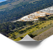 マンモスホット春,イエローストーン,ワイオミング ポスター (角)