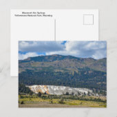 マンモスホット春,イエローストーン,ワイオミング ポストカード (正面/裏面)