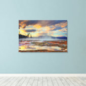 マンモスホット春 キャンバスプリント (インサイチュ (ウッドフロア))