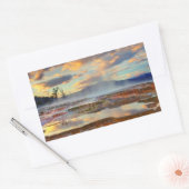 マンモスホット春 長方形シール (封筒)