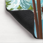 マンモスマウンテンカリフォルニアからスキー マウスパッド (コーナー)