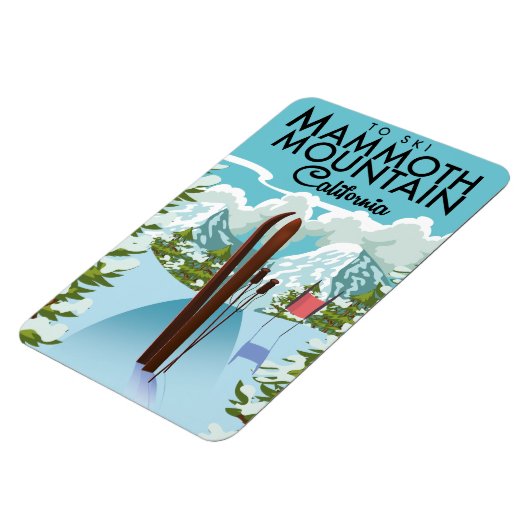 マンモスマウンテンカリフォルニアからスキー マグネット (左側)