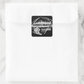 マンモスマウンテンカリフォルニアのスキーマウンテンシール スクエアシール (バッグ)