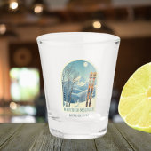 マンモスマウンテンカリフォルニアのバケーションスキーショートグラス ショットグラス