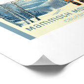 マンモスマウンテンカリフォルニアスキーリゾート ポスター (角)