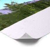 マンモスマウンテンスキーリゾートカリフォルニアヴィンテージ ポスター (角)