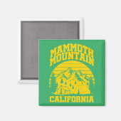 マンモスマウンテン,カリフォルニア マグネット (正面/裏面)