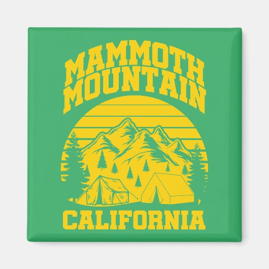 マンモスマウンテン,カリフォルニア マグネット (正面)