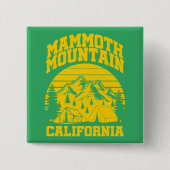 マンモスマウンテン，カリフォルニア 缶バッジ (正面)