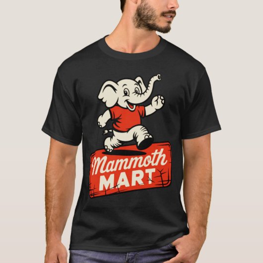 マンモスマート レトロ70年代 Tシャツ (正面)