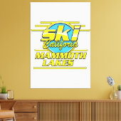 マンモスレイクスカリフォルニアスキーロゴ キャンバスプリント (インサイチュ (リビング))