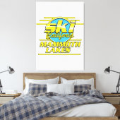 マンモスレイクスカリフォルニアスキーロゴ キャンバスプリント (インサイチュ (寝室))