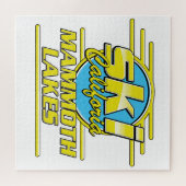 マンモスレイクスカリフォルニアスキーロゴ ジグソーパズル (横)