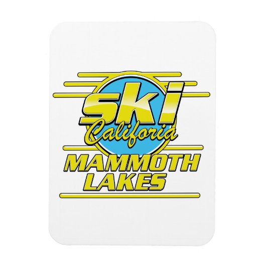 マンモスレイクスカリフォルニアスキーロゴ マグネット (縦)