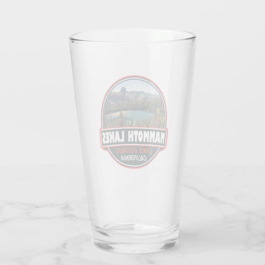 マンモスレイクスカリフォルニアトラベルアートエンブレム タンブラーグラス (裏面)