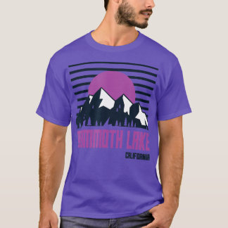 マンモスレイクヴィンテージマウンテンズハイキングキャンプカリフォ Tシャツ