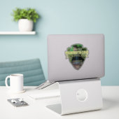 マンモス洞窟（矢印） シール (デスク上のノートパソコン)