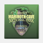 マンモス洞窟（矢印） マグネット (正面)