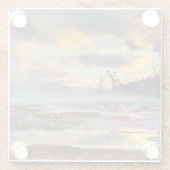 マンモス温泉 ガラスコースター (裏面)