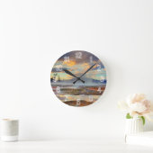 マンモス温泉 ラウンド壁時計 (ホーム)