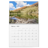 マンモス湖流域の湖，カリフォルニアカレンダー カレンダー (2月 2027)