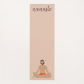 マンモダンヨギエクササイズポーズナマステ平和 ヨガマット (正面)