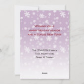 マンユーモアのあるガサンタクロースフォトホリデーカード シーズンカード (裏面)