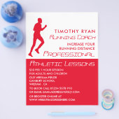 マンランニングズアスレチック広告ズフライヤー チラシ (シングル)