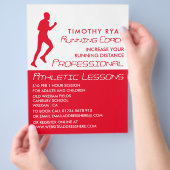 マンランニングズアスレチック広告ズフライヤー チラシ (手)