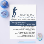 マンランニングズアスレチック広告レッスン チラシ (シングル)